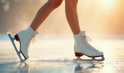 Patinaje artístico con técnica profesional